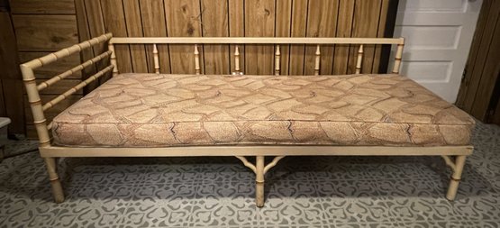 VINTAGE FAUX BAMBOO SOFA-DAYBED