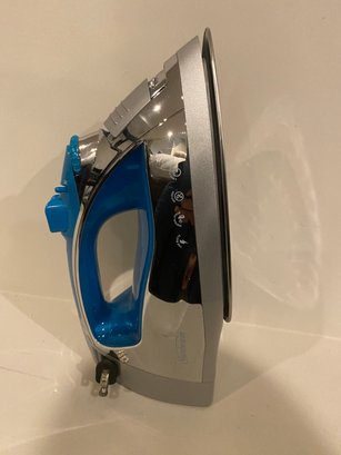 SUNBEAM CHROME TEAL TURBO STEAM MASTER PROFESSIONAL IRON