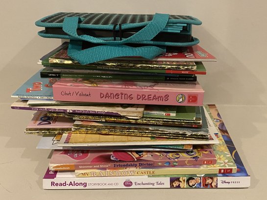 COLLECTION OF CHILDREN'S BOOKS AND A FASHION PLATES FOLIO DELUXE DESIGN KIT