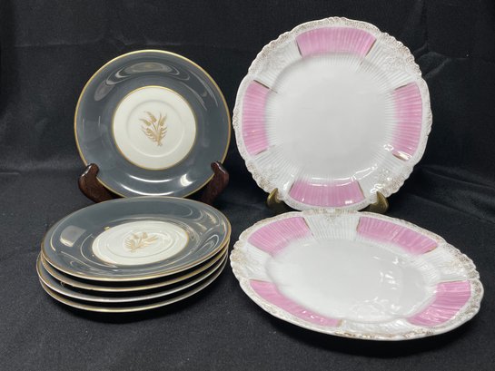 5 PC AND 2 PC SET OF FINA PORCELAIN DISHES