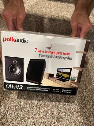 PR OF POLK AUDIO OWM3 SURROUND SATELLITE SPEAKERS