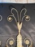 PR OF ORNATE EASEL PLATE-PICTURE HANGING WALL MOUNTS