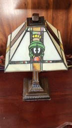 LOONEY TUNES TIFFANY STYLE MARVIN THE MARTIAN TABLE LAMP