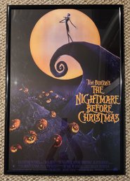 Framed 'A Nightmare Before Christmas' Poster