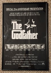 Framed 25th Anniversary Release Of 'The Godfather' Poster