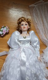 Vintage Porcelain Doll From Timeless With COA