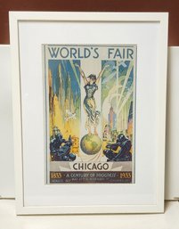 FRAMED PRINT 1933 A CENTURY OF PROGRESS CHICAGO WORLD'S FAIR