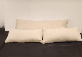 SET OF 3 RH BRAND HAND KNOTTED LUMBAR PILLOWS