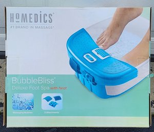 HOMEDICS DOUBLE BLISS DELUXE FOOT SPA WITH HEAT