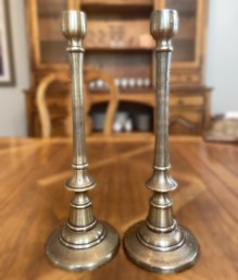 PR OF WILTON BRASS CANDLESTICK HOLDERS MADE IN INDIA