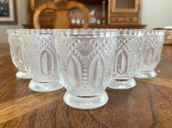 5 PC SET OF VINTAGE VOTIVE CANDLE HOLDERS