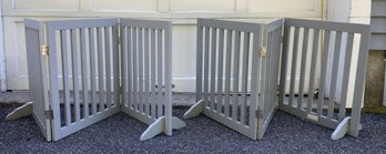 PAIR OF SOLID WOOD PET GATE