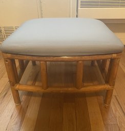 VINTAGE RATTAN FOOT STOOL