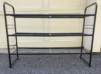 THREE TIERED WIRED SHOE RACK