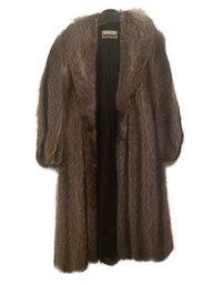 VINTAGE RACOON FUR COAT FROM THE FUR VAULT