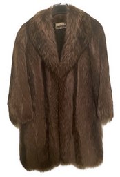 VINTAGE RACOON FUR JACKET BY GINA GABRIEL FOR THE FUR VAULT