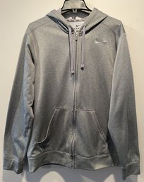 NIKE THERMA-FIT GREY HOODIE SIZE LARGE