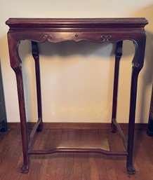 ANTIQUE ASIAN CHERRY WOOD NESTING TABLE