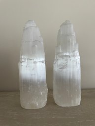 2PC NATURAL CRYSTAL ENERGY CLEANSING TOWER DECOR