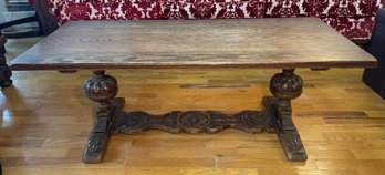 Carved Wood Coffee Table