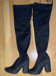 MARC FISHER THIGH HIGH HEEL BOOTS SIZE 8M