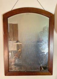 LARGE RUSTIC BEVELED MIRROR