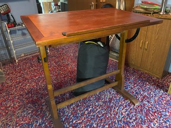 Vintage Wood Drafting Table