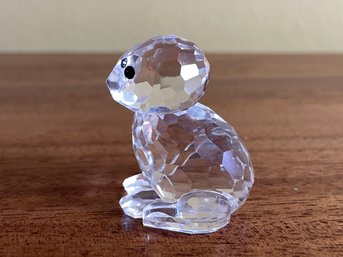 SWAROVSKI MOTHER RABBIT CRYSTAL FIGURINE (DAMAGED)