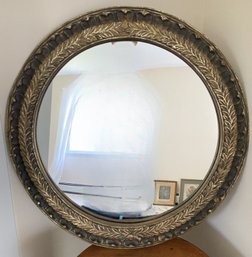 HOME GOODS ROUND WALL MIRROR IN ORNATE FRAME