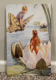 WATER LILLY FAIRIES WALL ART PRINT