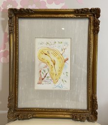 SALVADOR DALI SIGNED MIXED MEDIA ORIGINAL