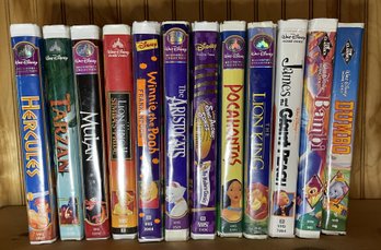 Assortment Of Disney VHS Cassettes