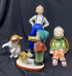ASSORTED COLLECTION OF FINE PORCELAIN FIGURINES