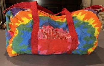 HERSCHEL TIE DYE RAINBOW FRIENDS DUFFLE BAG