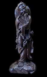 HANDCRAFTED ORIENTAL FISHERMAN STATUE