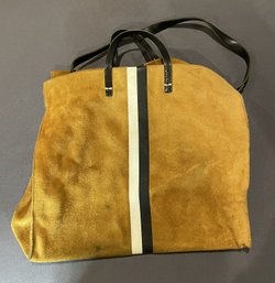 CLARE V RUSTIC BROWN SUEDE TOTE BAG