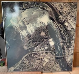 FRAMED AERIAL PRINT OF NIAGARA FALLS