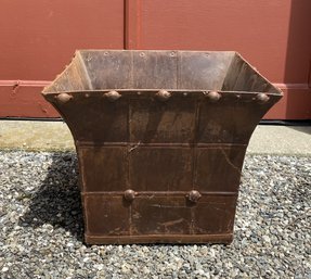 ORNATE VINTAGE METALLIC PLANTER