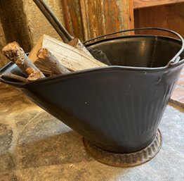 FIREWOOD STORAGE METAL BUCKET