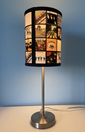 BEATLES LAMP COLLAGE OF ALBUM COVERS