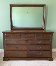 LINK TAYLOR 9 DRAWER DRESSER WITH MIRROR