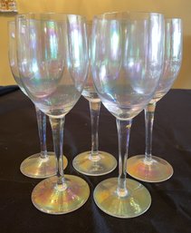 SET OF 5 WHITE WINE GLASSES