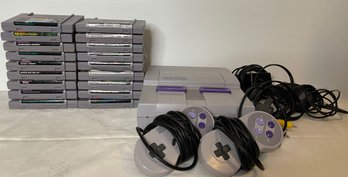 Original NES Super Nintendo System With Games