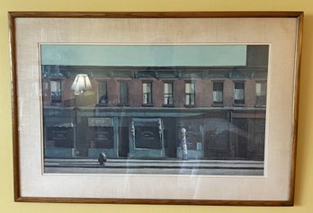 FRAMED EDWARD HOPPER 'EARLY SUNDAY MORNING' ART PRINT