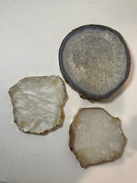 SLICED AGATE COASTERS