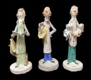 3 PC COLLECTION OF ITALIAN SCULPTURES BY CESARE POLI