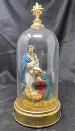 HAND PAINTED ENCASED NATIVITY FIGURINE