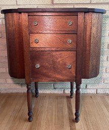 ANTIQUE MARTHA WASHINGTON STYLE SEWING CABINET