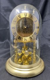 TRENKLE W GERMAN QUARTZ CLOCK WITH GLASS DOME