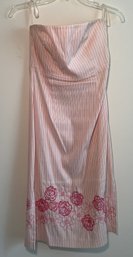 EXPRESS STRIPED AND FLORAL LACE PINK DRESS SIZE 6